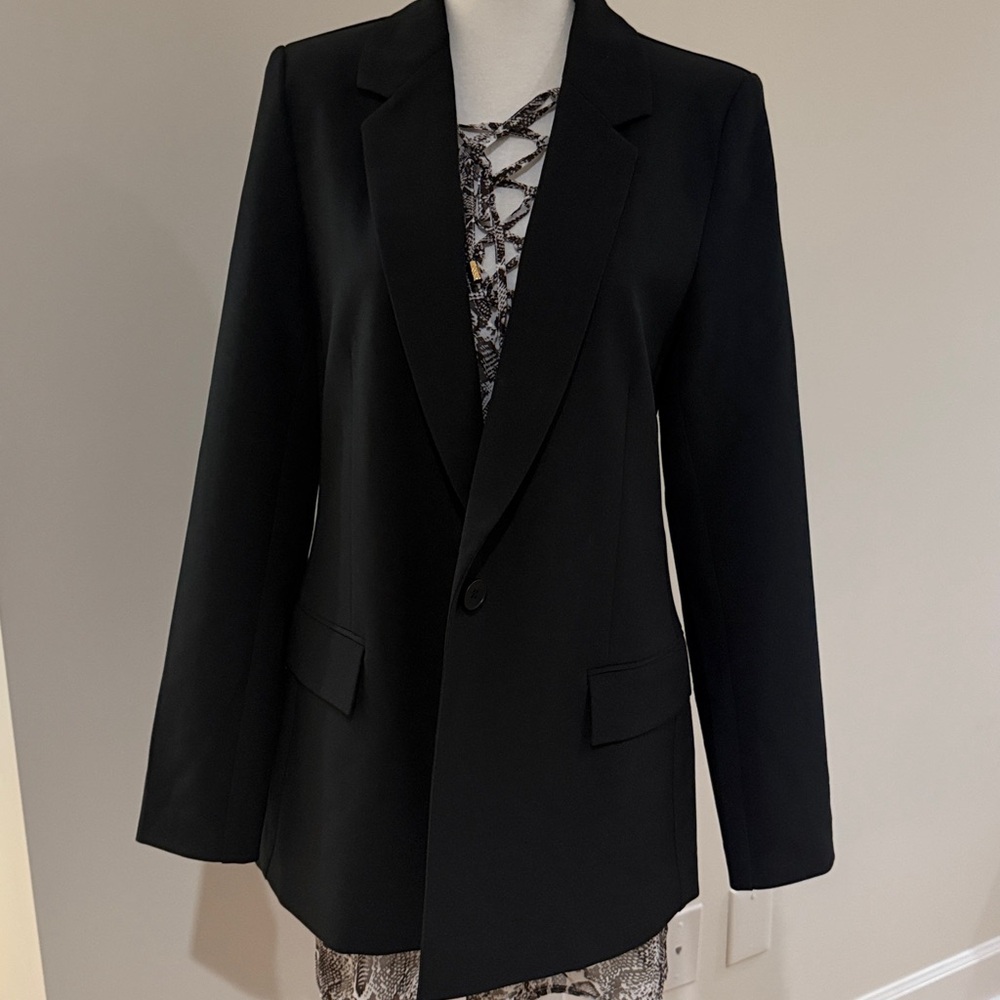 The Drop Blake Women's Long Black Blazer S NWT academic preppy workwear office - Picture 6 of 7